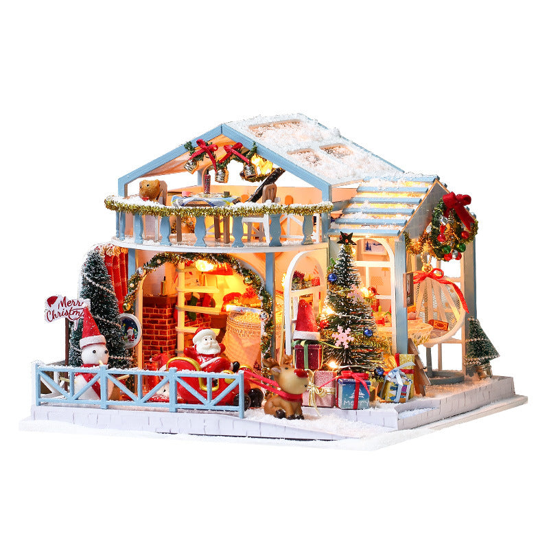 Fun Yiya DIY Cottage Christmas Snow Night Handmade Assembling Creative Model Christmas Gift for Girlfriend