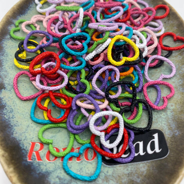 208. Heart jump ring colorful - Romo bead