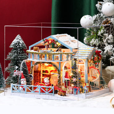 Fun Yiya DIY Cottage Christmas Snow Night Handmade Assembling Creative Model Christmas Gift for Girlfriend