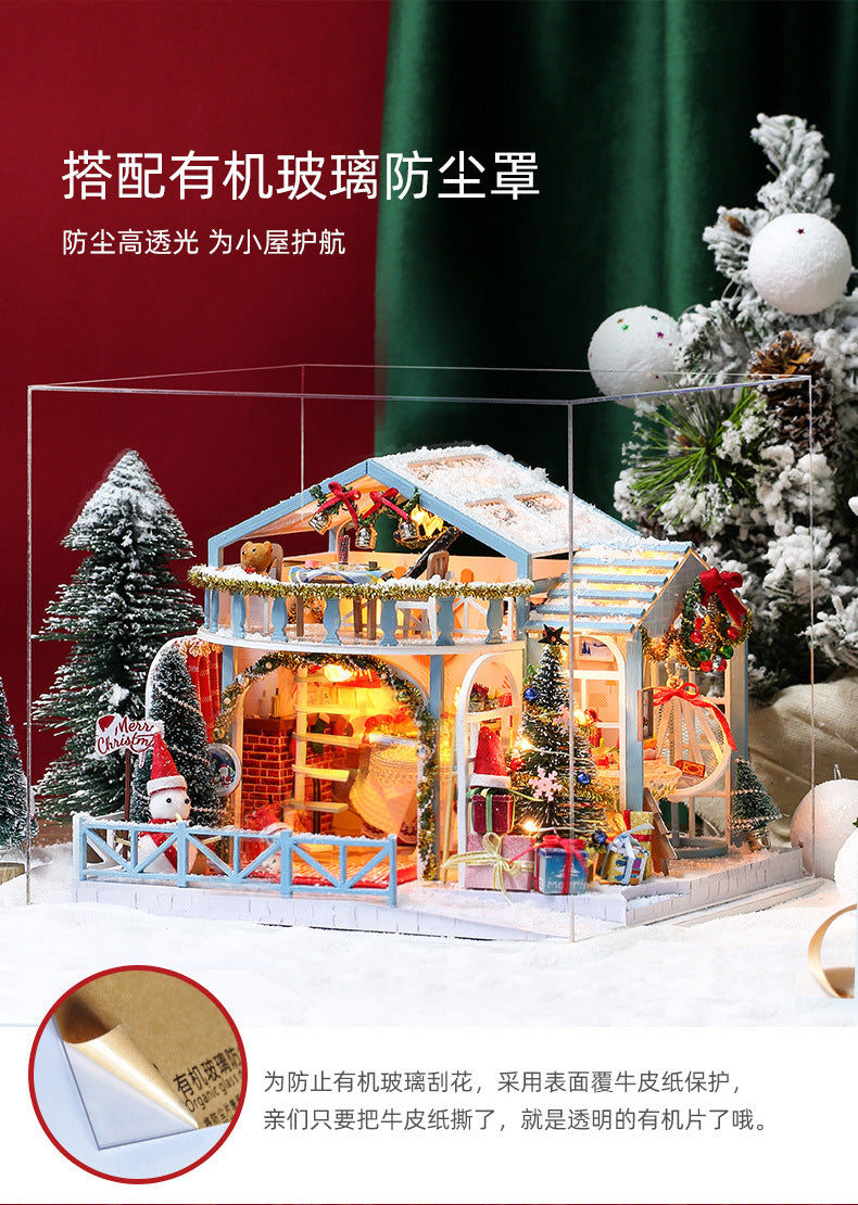 Fun Yiya DIY Cottage Christmas Snow Night Handmade Assembling Creative Model Christmas Gift for Girlfriend