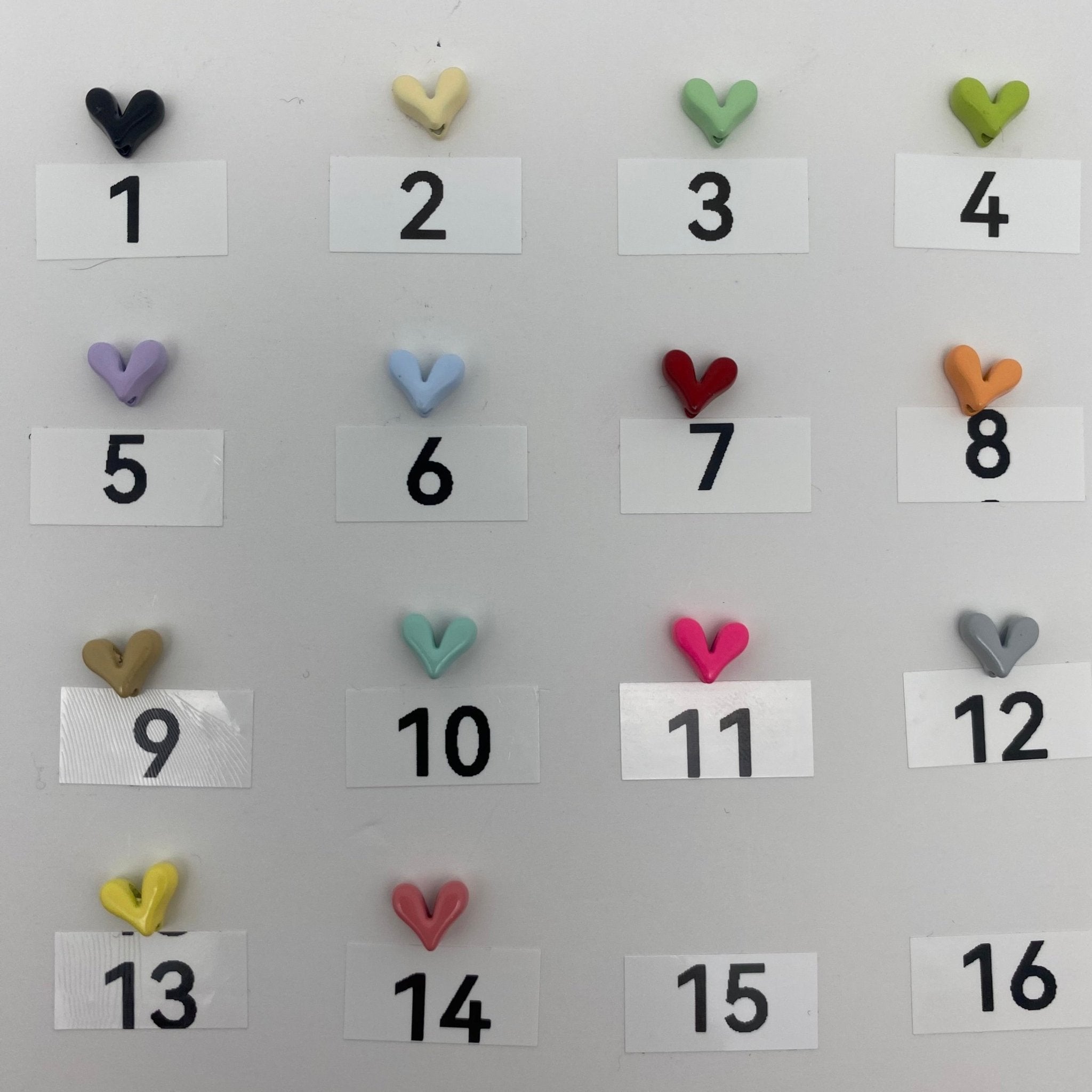 209. Charm heart beads - Romo bead