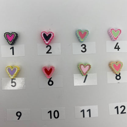 214. Charm heart - Romo bead