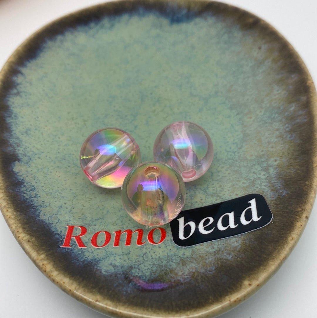 22. Clear UV round 16mm beads - Romo bead