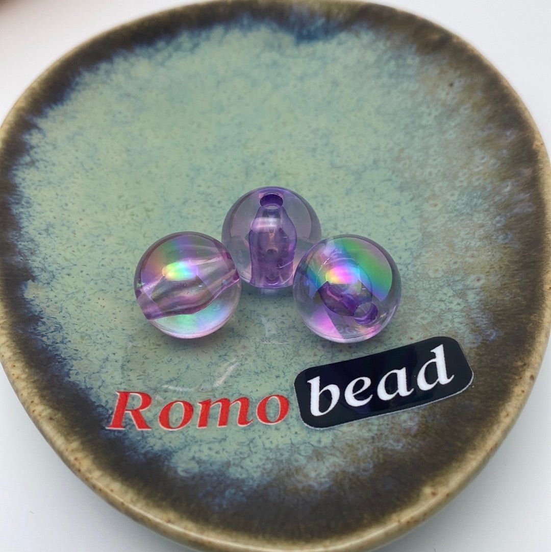 22. Clear UV round 16mm beads - Romo bead