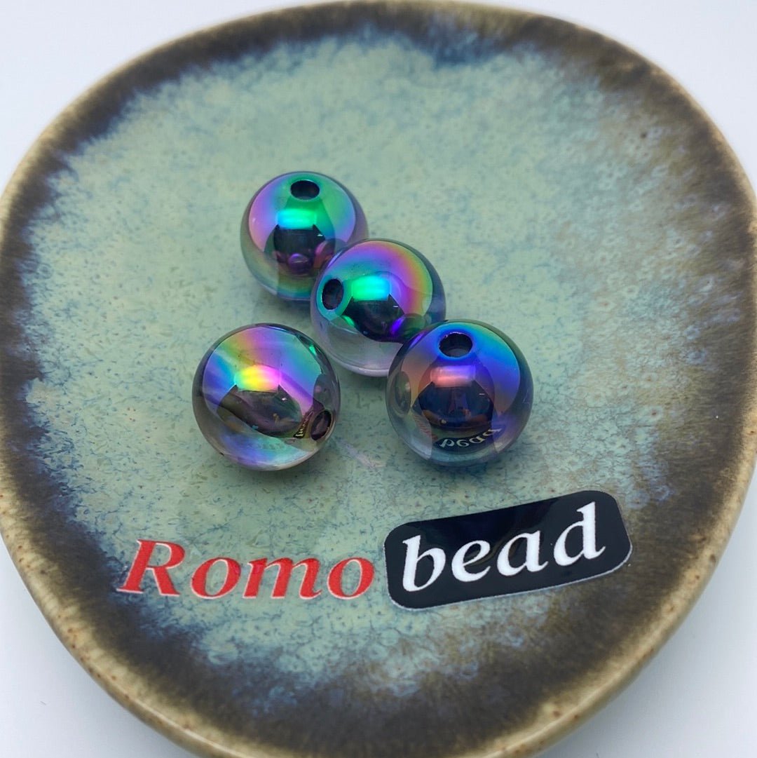 22. Clear UV round 16mm beads - Romo bead