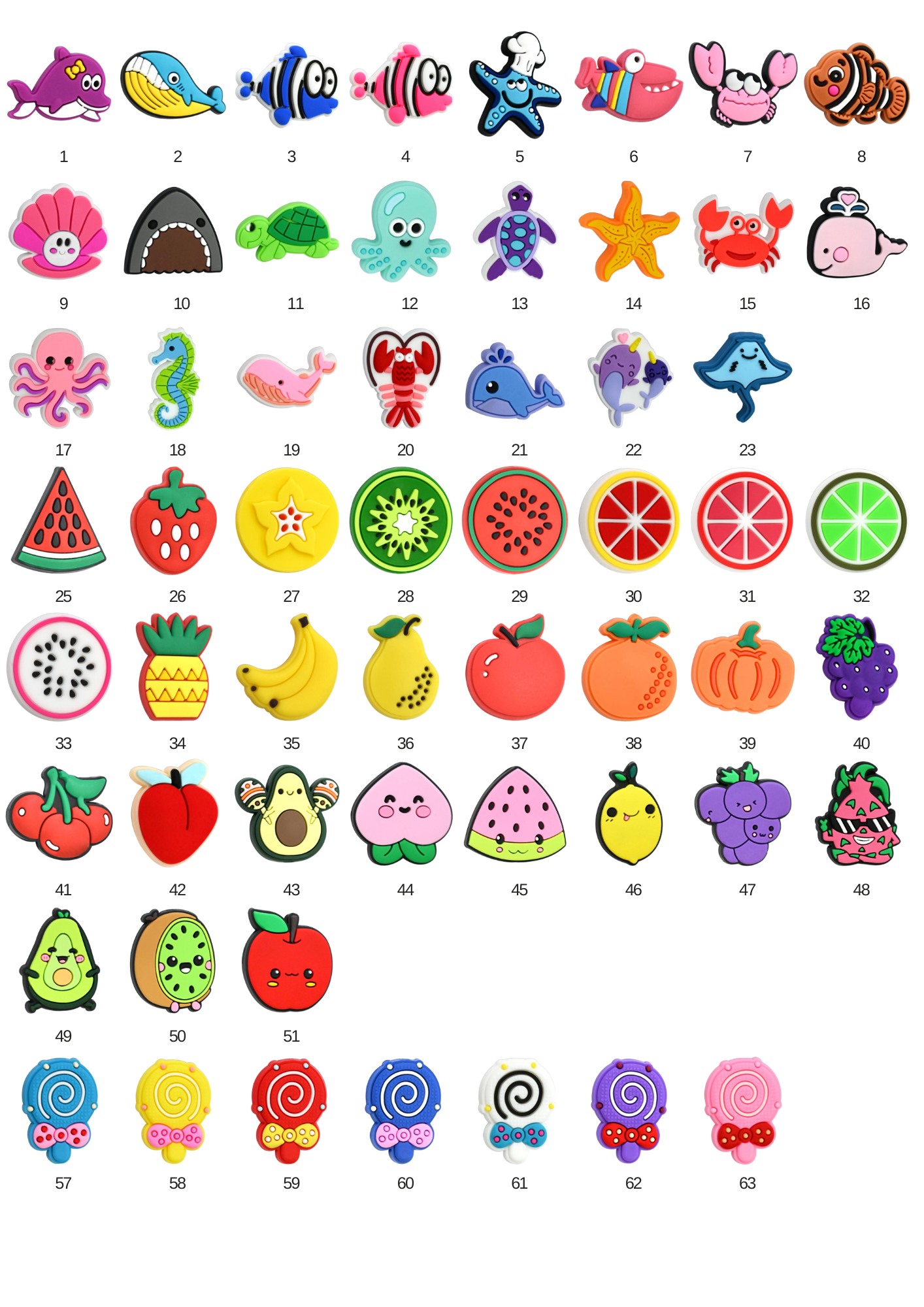 Focal Beads for DIY Pen - Double-Side Craft Accessories with Hole to Fit on Pen