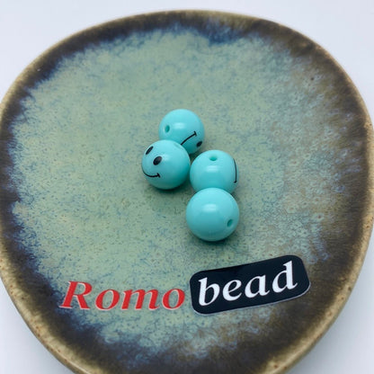 24. emoji round beads - Romo bead