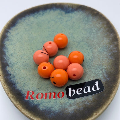 24. emoji round beads - Romo bead