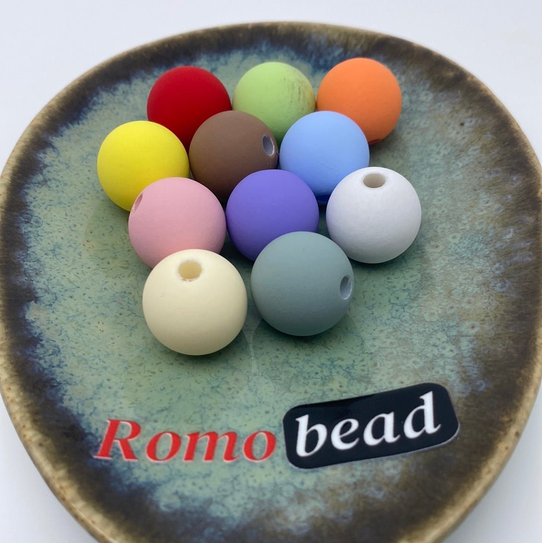 25. 16mm round beads - Romo bead