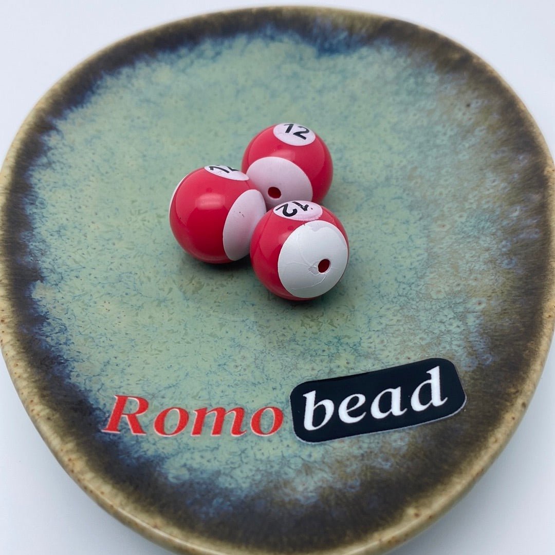 26. billiard round beads - Romo bead