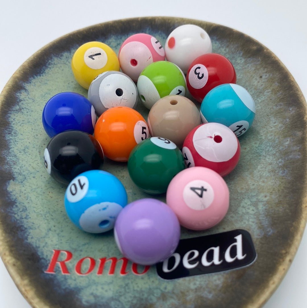 26. billiard round beads - Romo bead