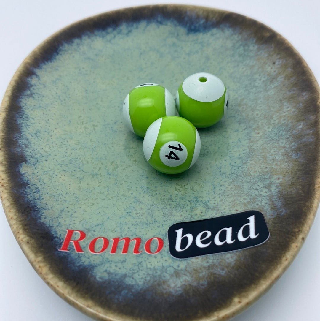 26. billiard round beads - Romo bead