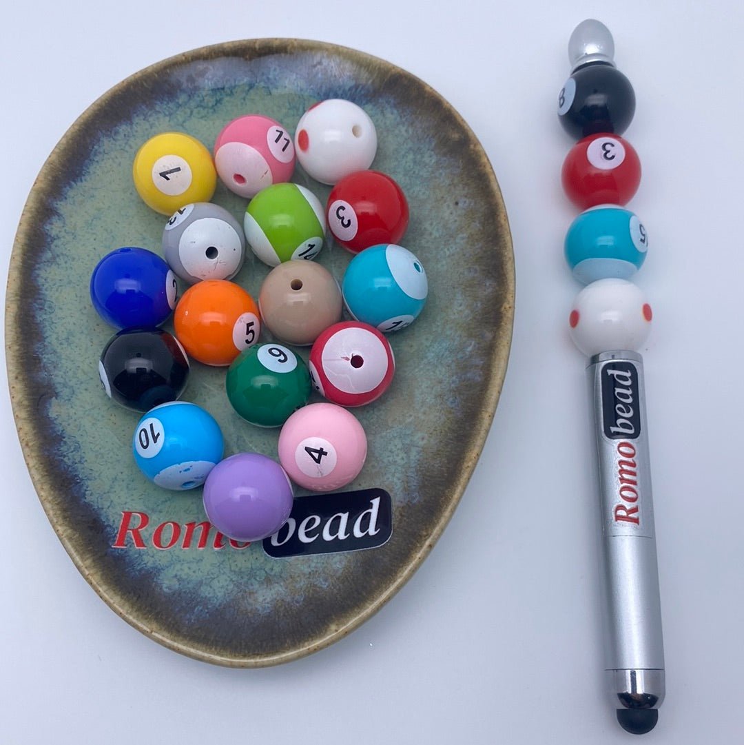 26. billiard round beads - Romo bead