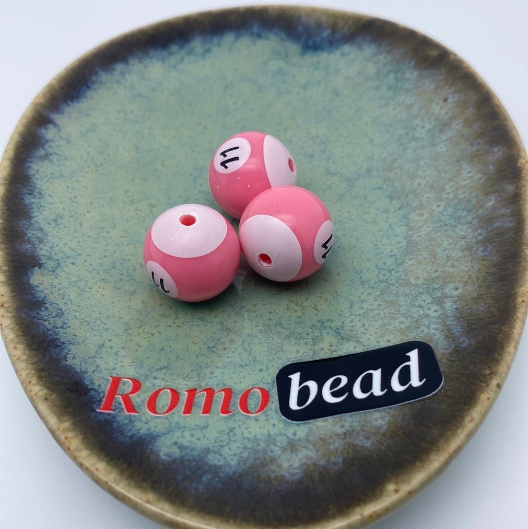 26. billiard round beads - Romo bead