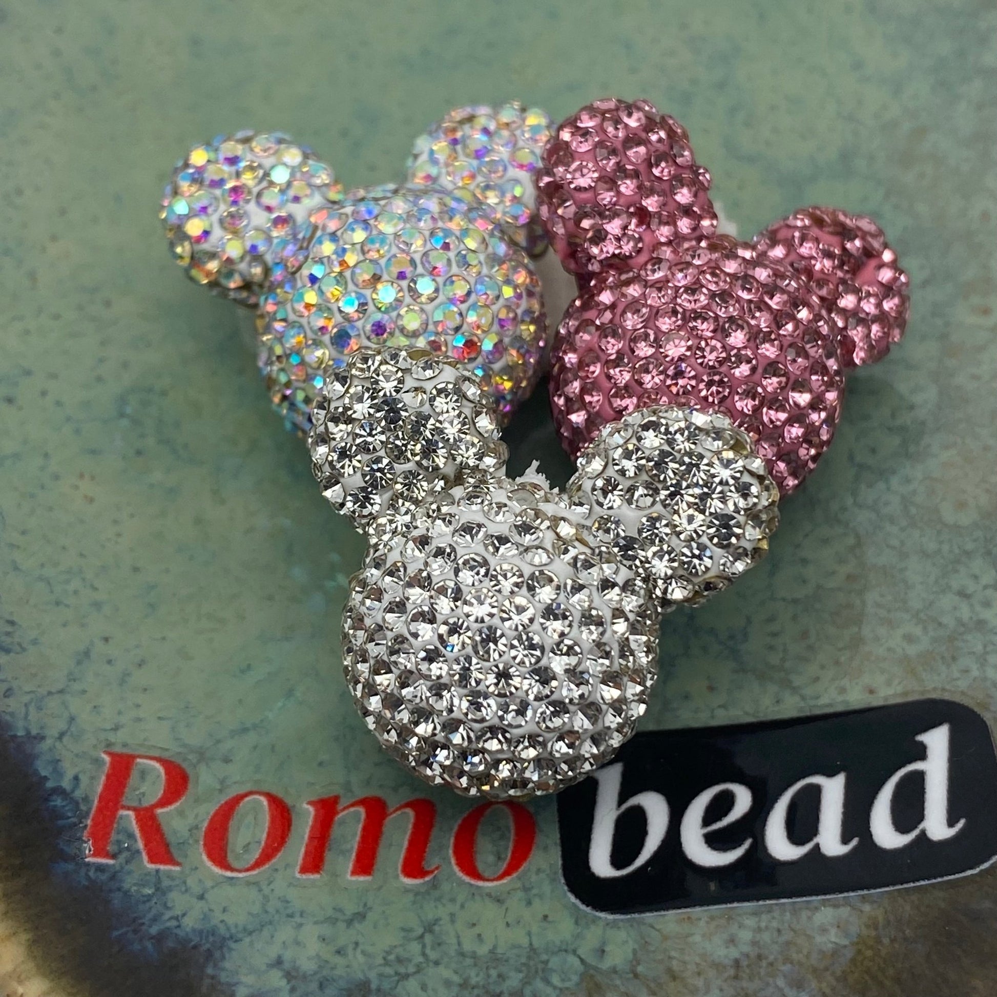 283.fancy Mickey head - Romo bead