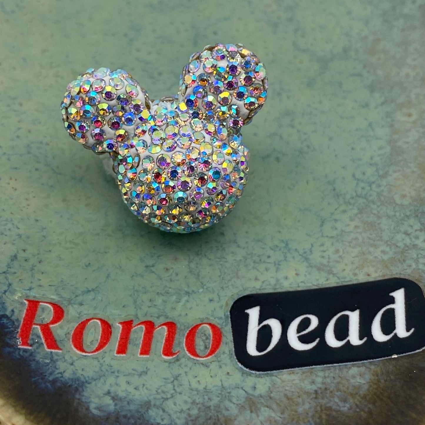 283.fancy Mickey head - Romo bead