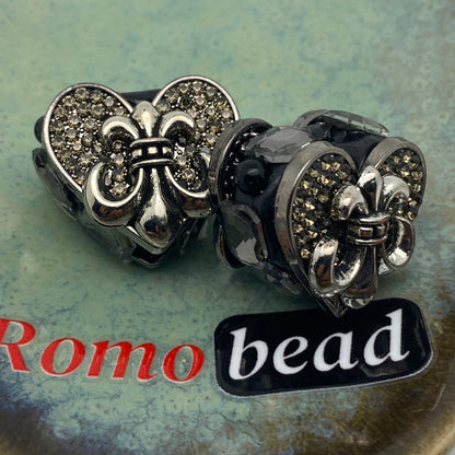 286.supper fancy heart - Romo bead