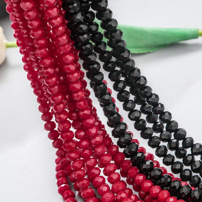 6mm 8mm Flat Bead with Hole in The Middle for Bracelet Necklace Accessories