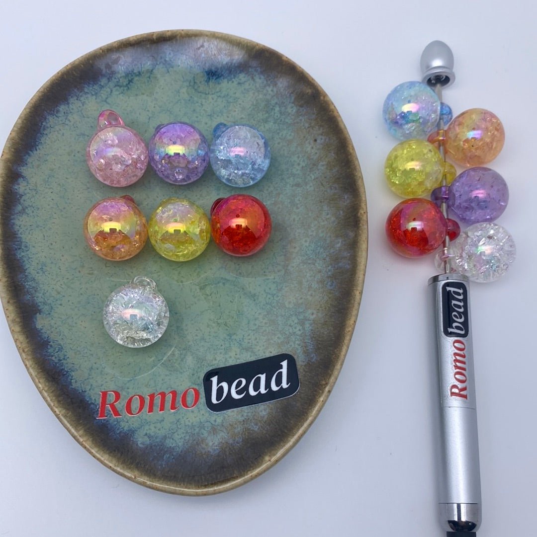 29. Crackle UV pendent 16mm - Romo bead