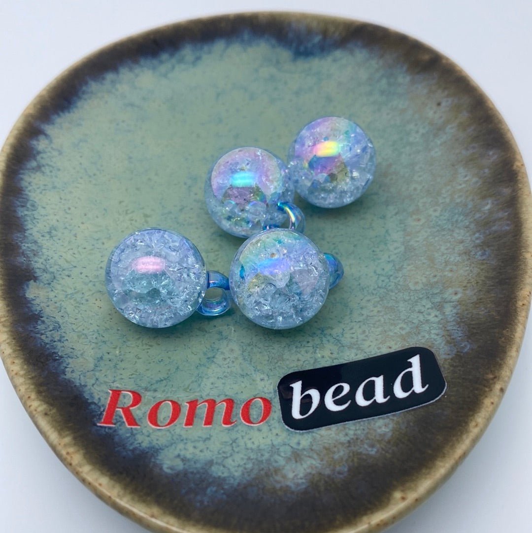 29. Crackle UV pendent 16mm - Romo bead