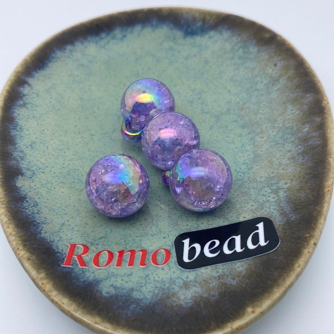 29. Crackle UV pendent 16mm - Romo bead