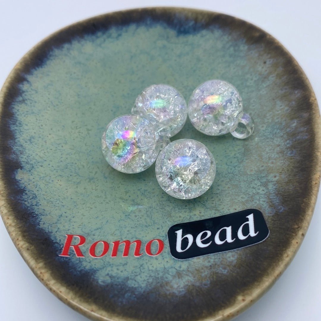 29. Crackle UV pendent 16mm - Romo bead