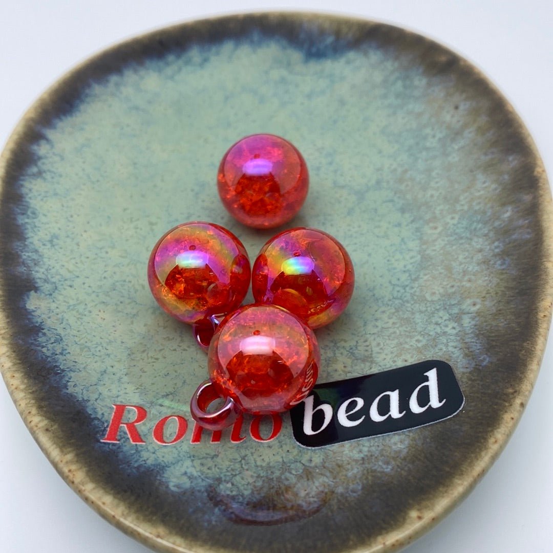 29. Crackle UV pendent 16mm - Romo bead