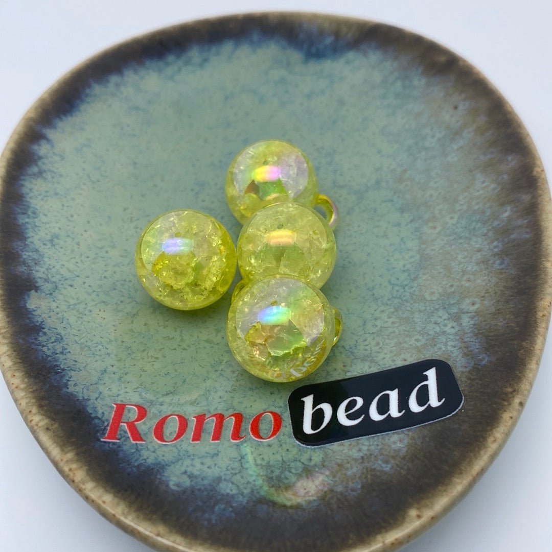 29. Crackle UV pendent 16mm - Romo bead