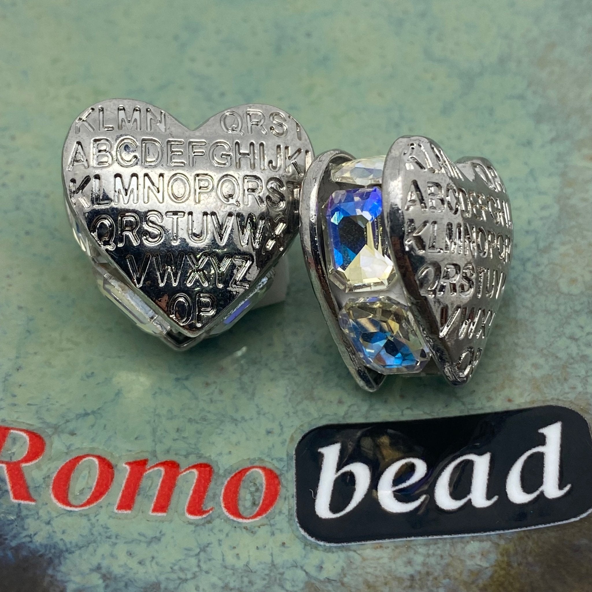 293.supper fancy heart - Romo bead