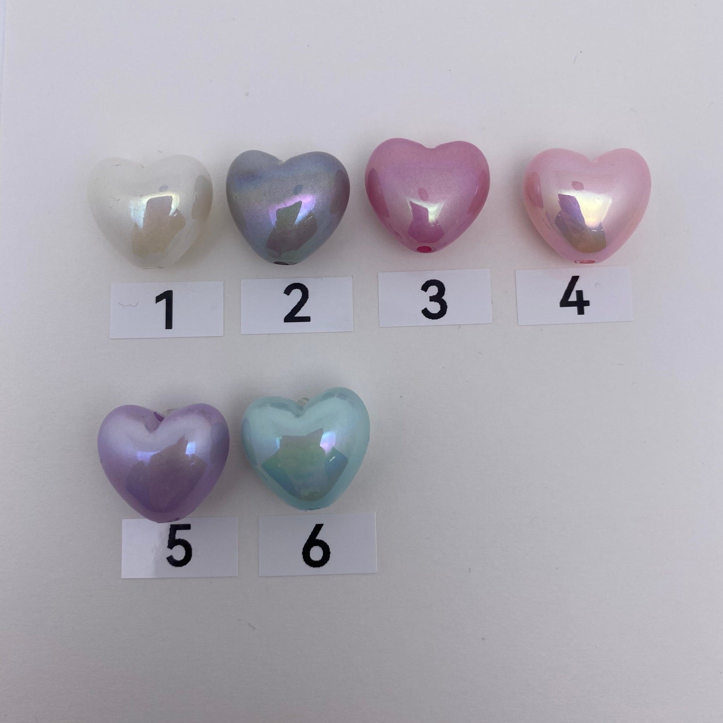 3. heart beads - Romo bead