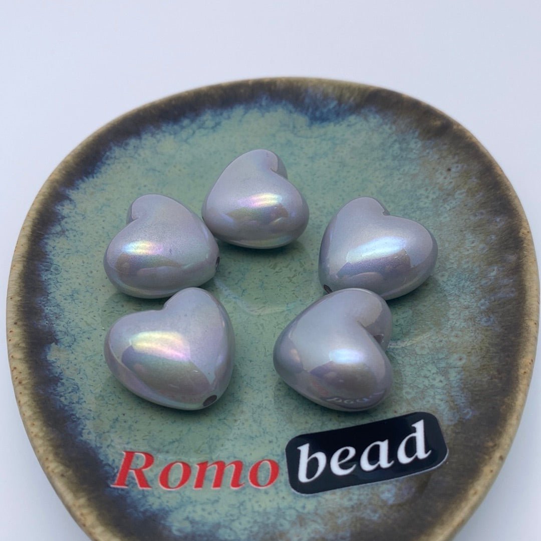 3. heart beads - Romo bead