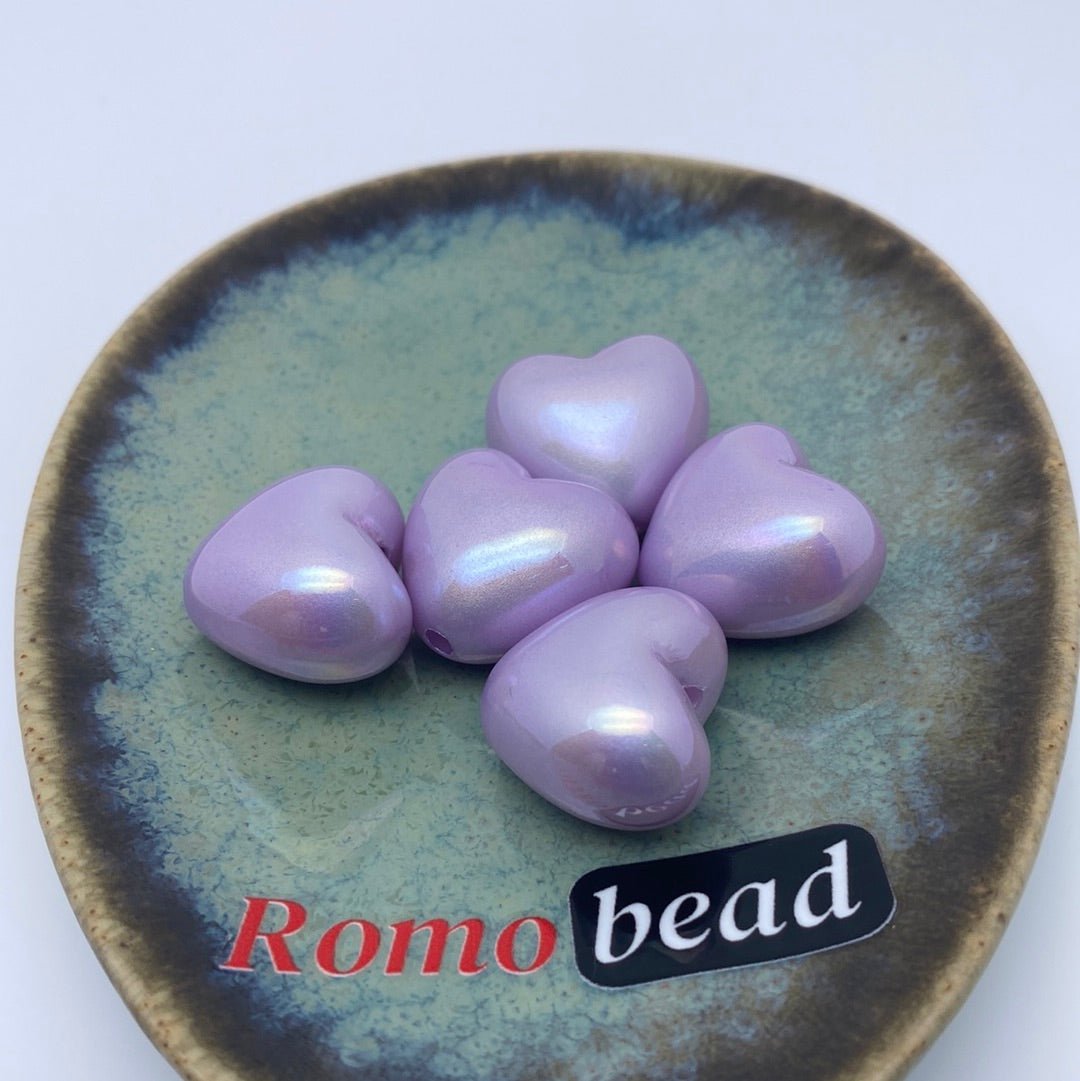 3. heart beads - Romo bead