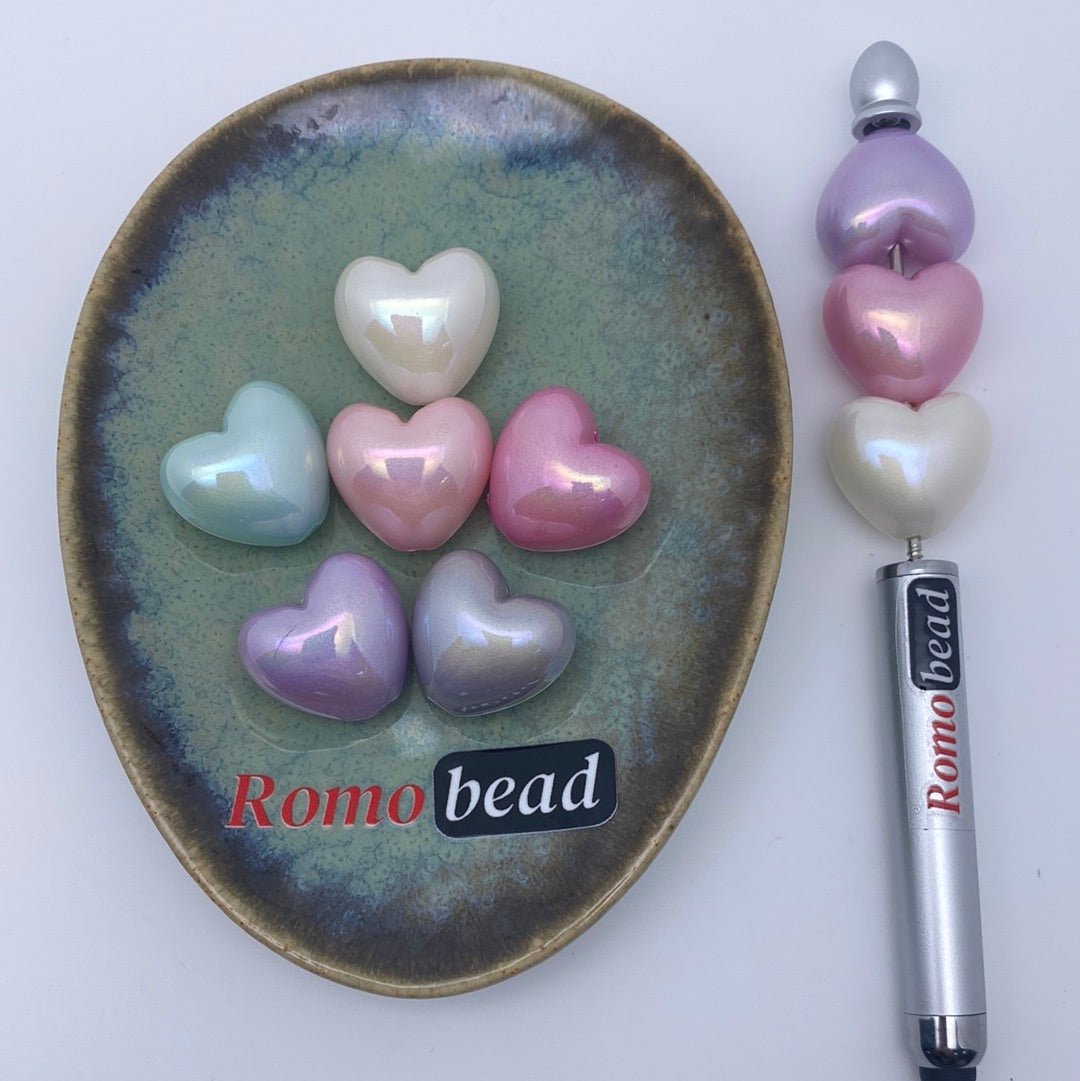 3. heart beads - Romo bead