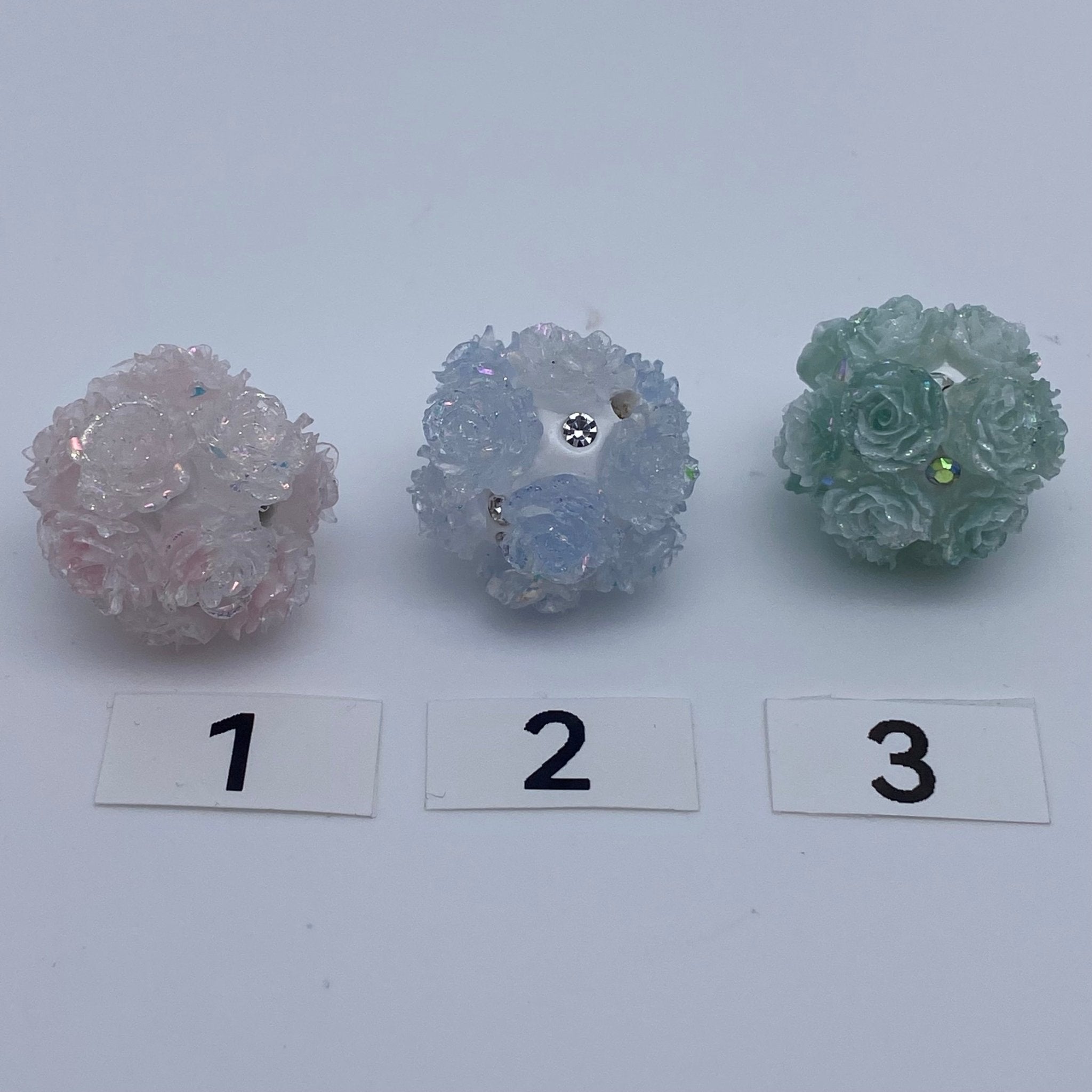 300.Round flower thermal beads,multi color luminous,glowing at dark - Romo bead