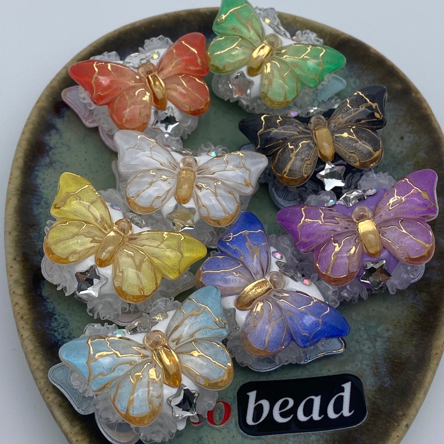 313.butterfly fancy bead - Romo bead