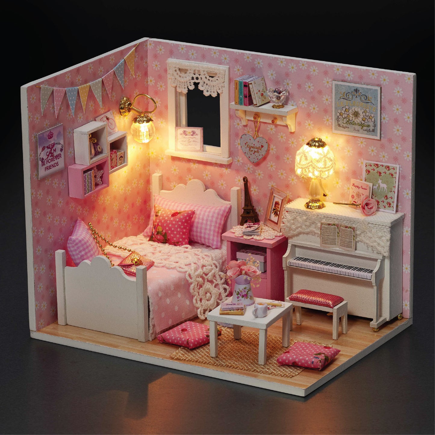 Wisdom House New Cottage Sunshine Princess Series DIY Handmade Assembly Model Fresh Sunshine Creative Gifts