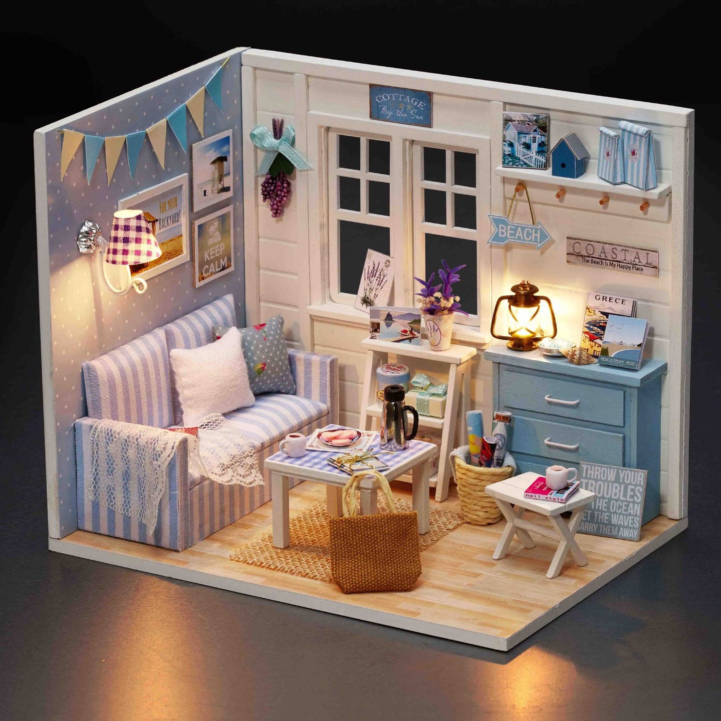 Wisdom House New Cottage Sunshine Princess Series DIY Handmade Assembly Model Fresh Sunshine Creative Gifts
