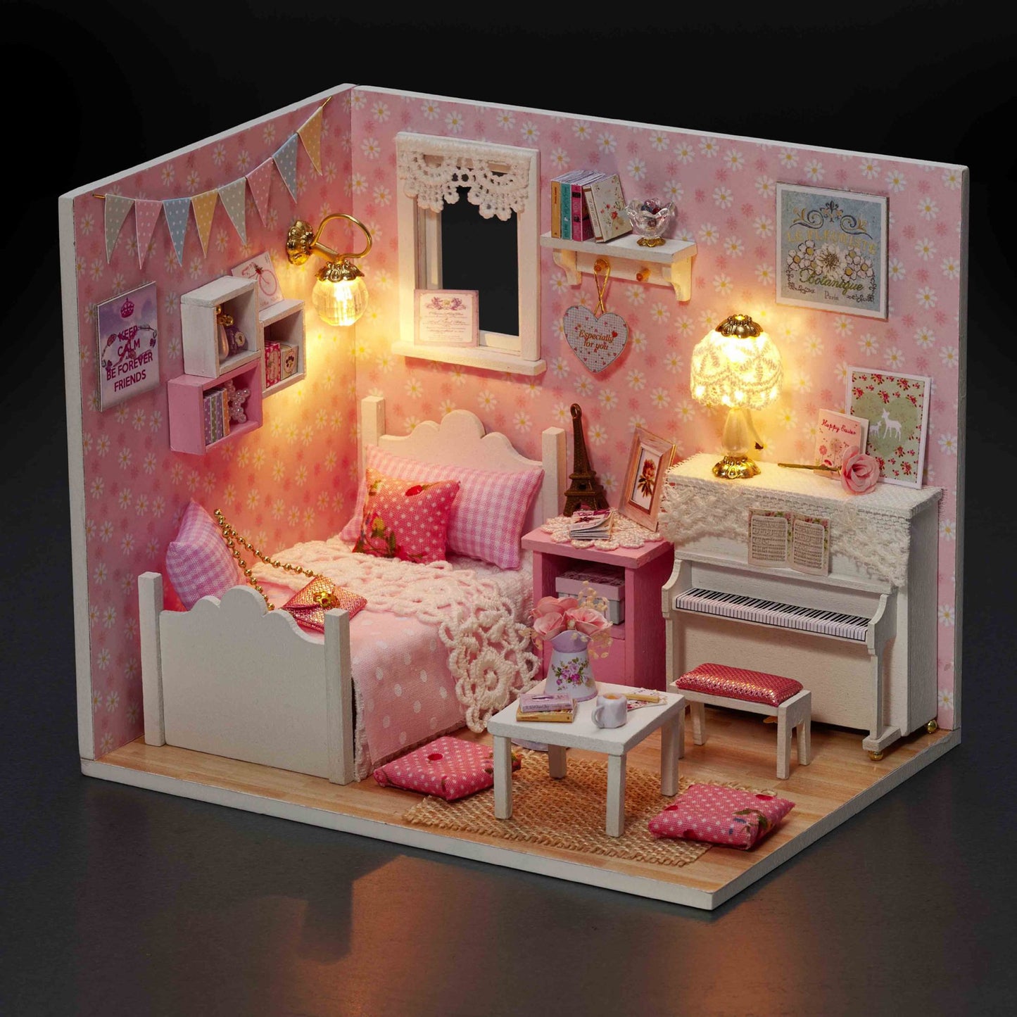Wisdom House New Cottage Sunshine Princess Series DIY Handmade Assembly Model Fresh Sunshine Creative Gifts