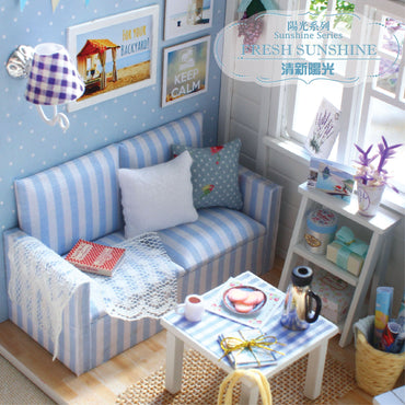 Wisdom House New Cottage Sunshine Princess Series DIY Handmade Assembly Model Fresh Sunshine Creative Gifts