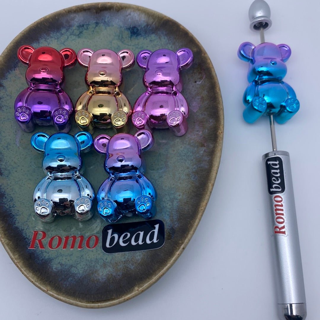 37. Shiny omber Uv bear beads - Romo bead