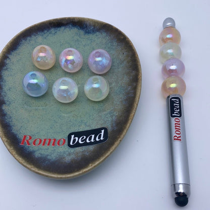 39. Glitter round 16mm beads - Romo bead