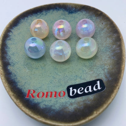 39. Glitter round 16mm beads - Romo bead