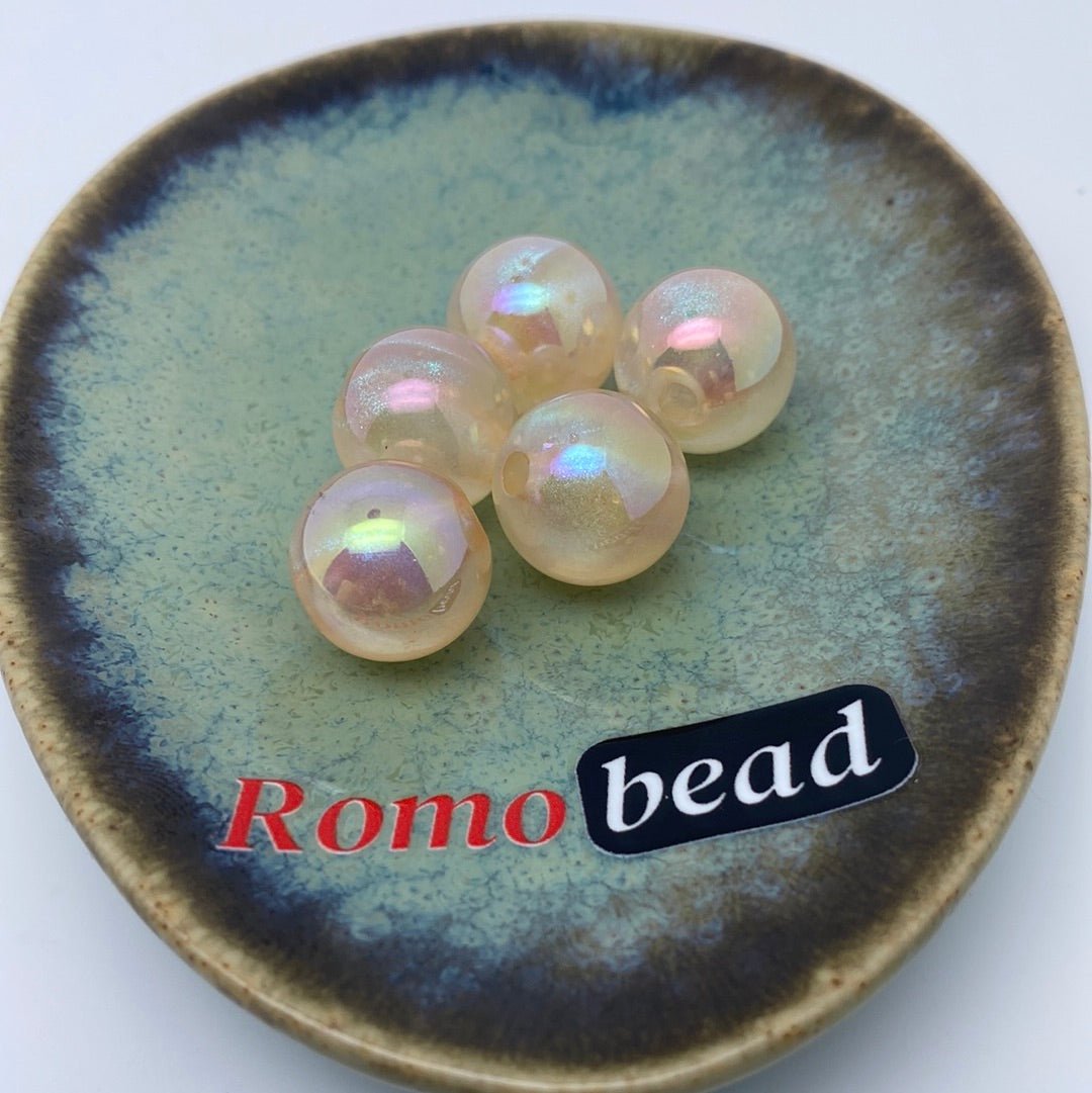 39. Glitter round 16mm beads - Romo bead