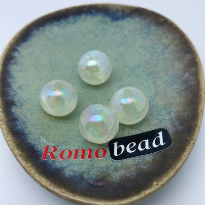 39. Glitter round 16mm beads - Romo bead