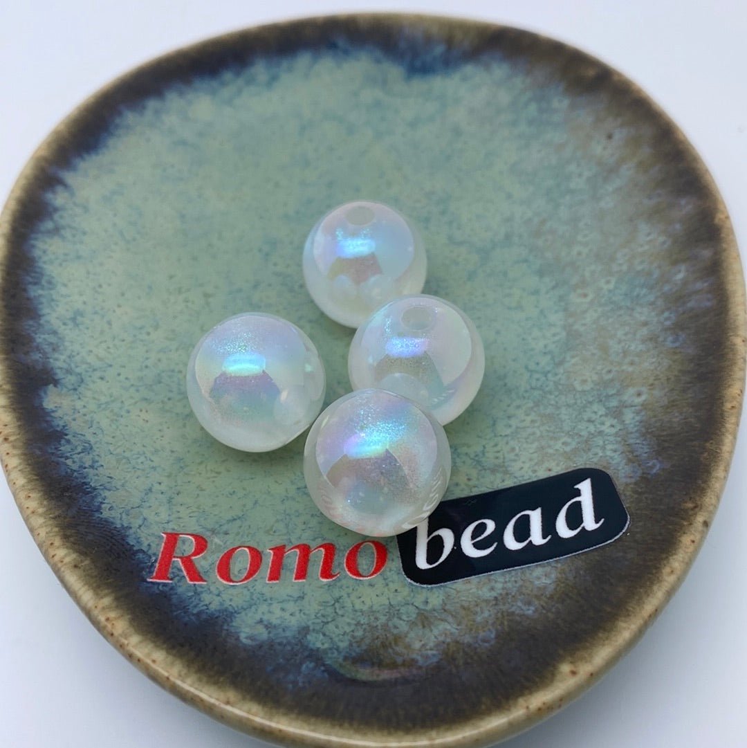 39. Glitter round 16mm beads - Romo bead