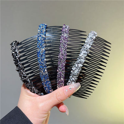 Elegant hair comb 2025 spring/summer new arrival - flyaway hair tamer, bangs hair clip, headwear, non-slip updo comb, hair accessories