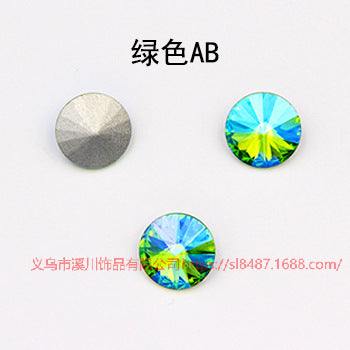 Xichuan source of origin: pointed bottom dazzling satellite glass drills, water rhinestone surface coating, color selection, DIY diamond attachment parts wholesale