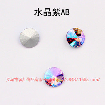 Xichuan source of origin: pointed bottom dazzling satellite glass drills, water rhinestone surface coating, color selection, DIY diamond attachment parts wholesale