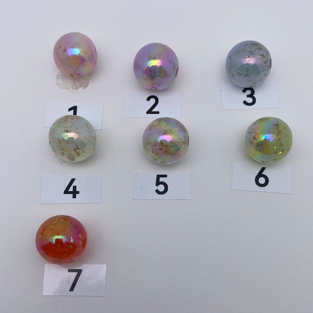 41. Clear glitter beads - Romo bead