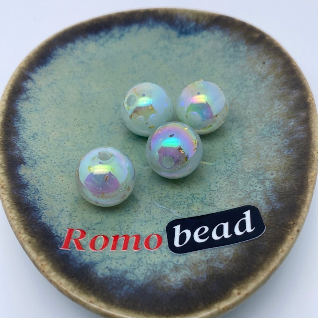 41. Clear glitter beads - Romo bead